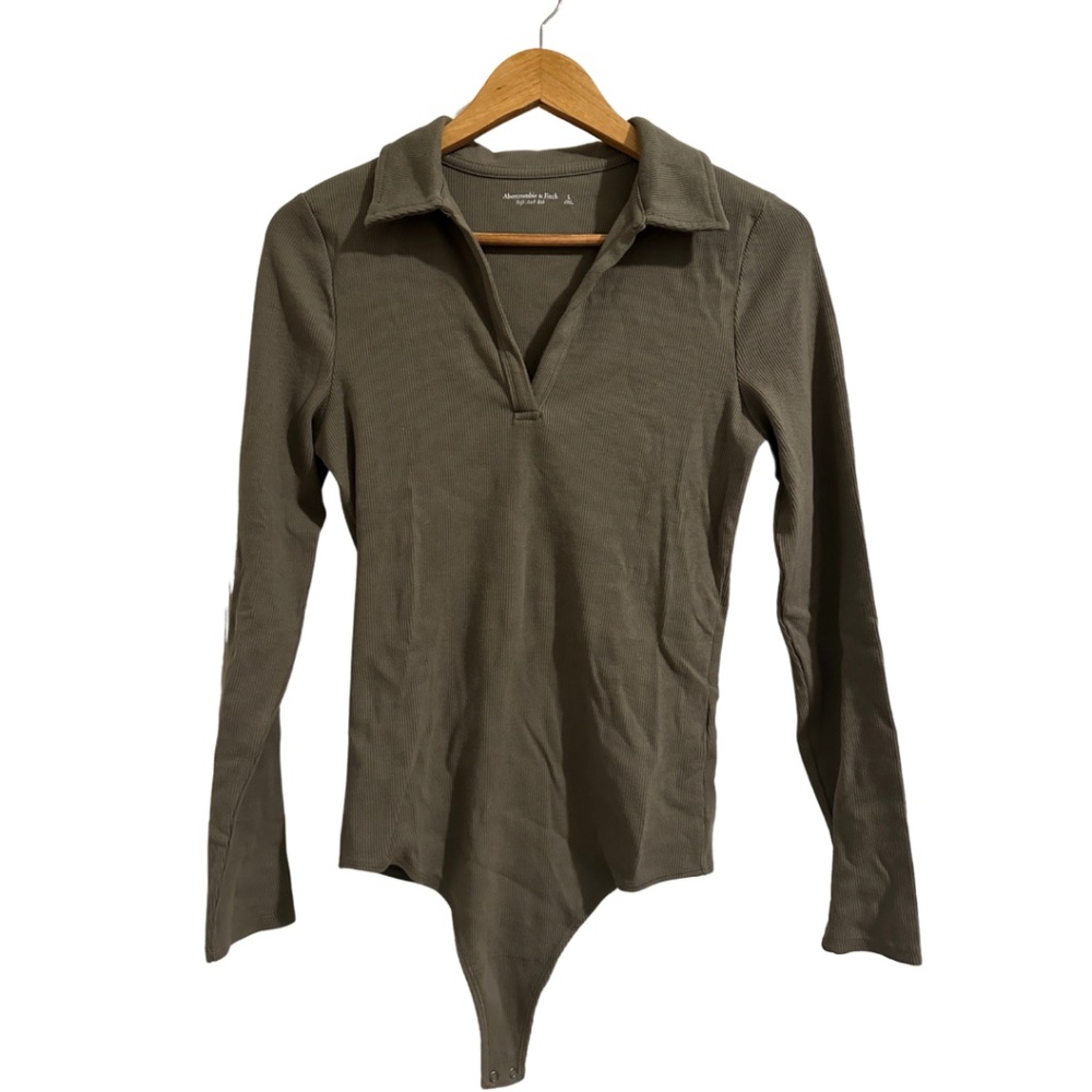 Long sleeve polo bodysuit Abercrombie and Fitch Size Large